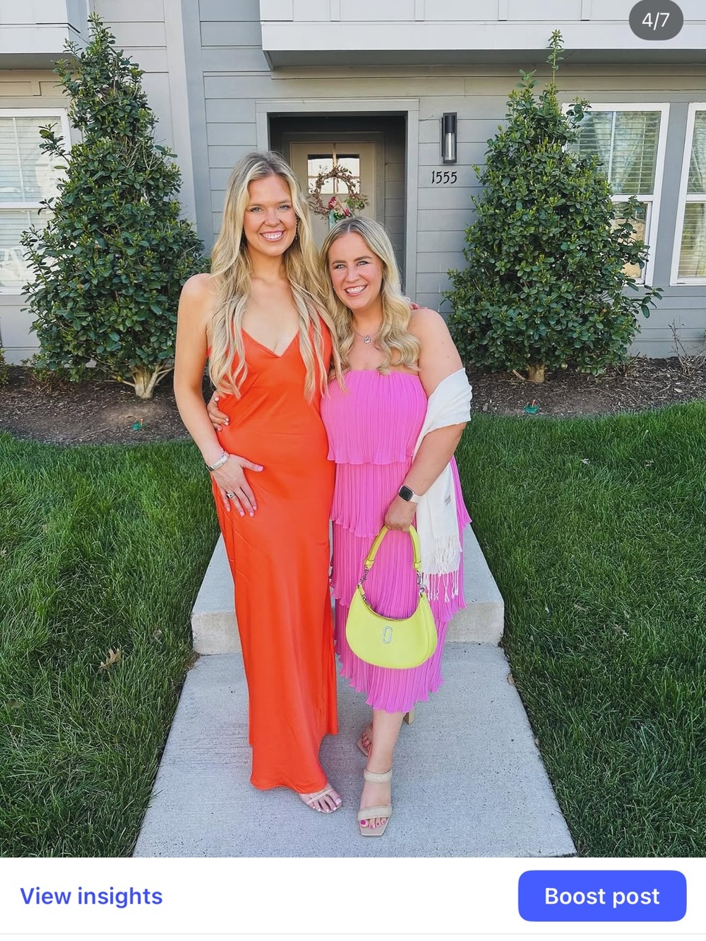 REVOLVE Orange Slip Maxi Dress